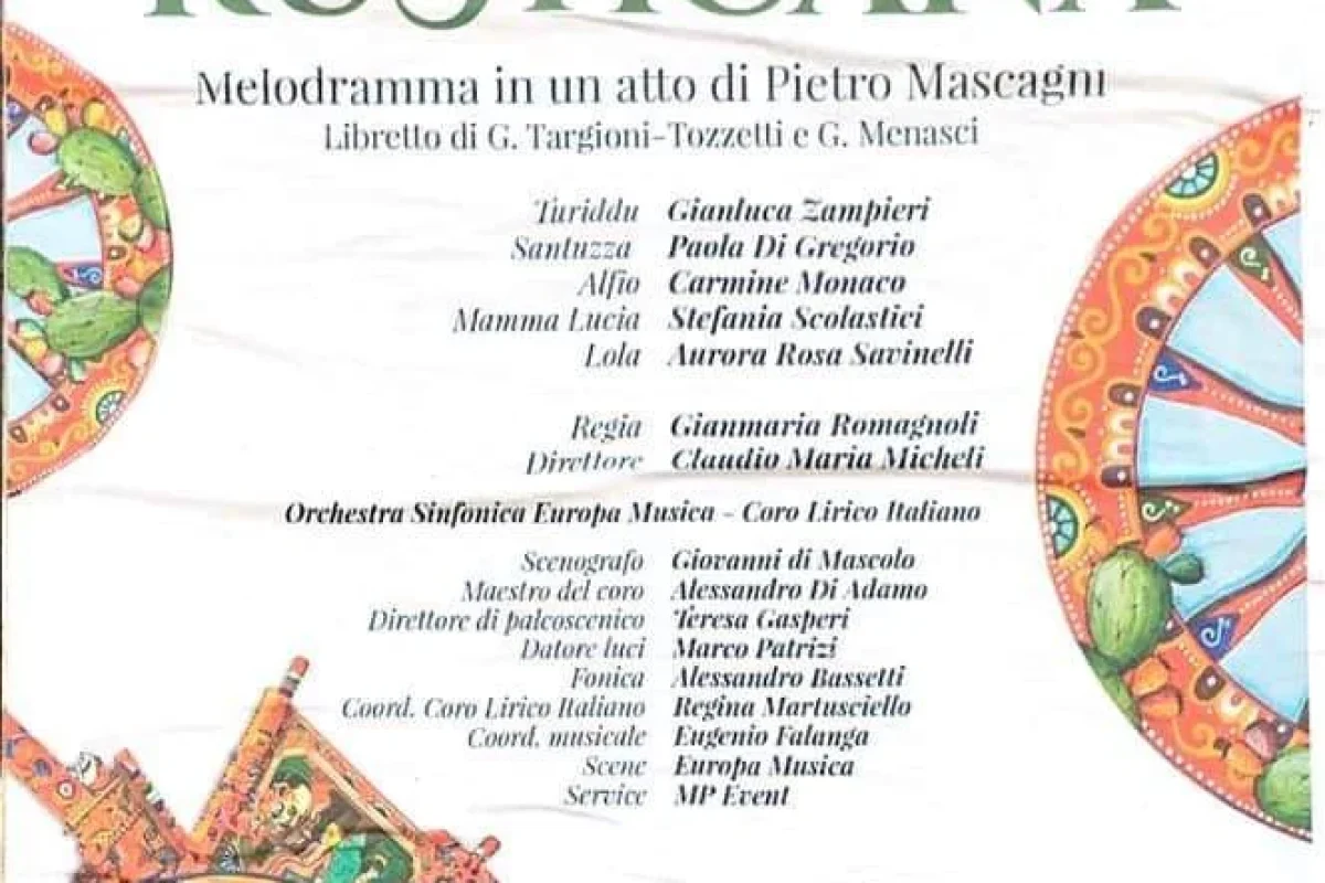 2021 Cavalleria Rusticana Orchestra Europa Musica Tarquinia